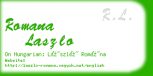 romana laszlo business card